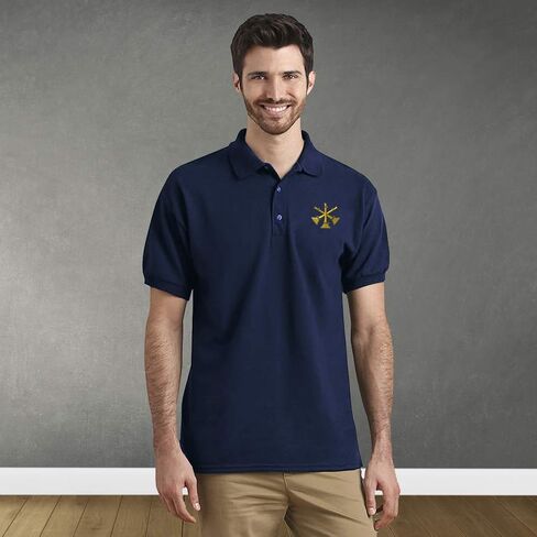 Custom Polo Shirts for Men Firefighter Assistant Chief A Embroidery Cotton in Saudi Arabia