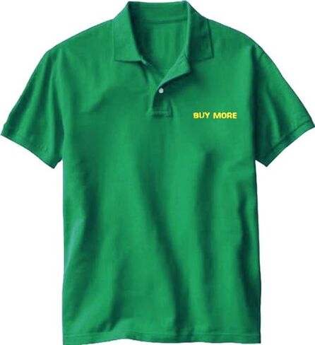 Chuck Buy More Electronics Store Employee Green Costume Tee Polo in Saudi Arabia