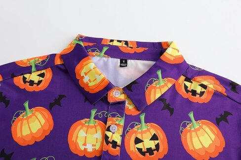 قمصان الهالوين للرجال قصيرة الأكمام قميص اليقطين رجال القمصان القمصان رجال القمصان جولف بولو قمصان البولو in Kuwait