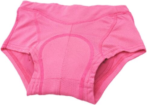 Women's Cycling Underwear Padded Bike Shorts Breathable Riding Undershorts with 3D Silicone Cushion for Bicycle Sports- Pink in Saudi Arabia