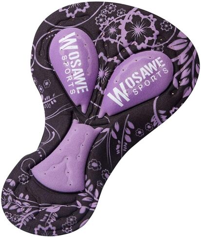 ركوب الدراجات الداخلية وسادة السيليكون دراجة سروال السجون مقعد مقعد المقعد التنفس الملموسة لركوب الدراجات الدراجة النارية دراجة الدراجة النارية 11.81x7.87inch- الأرجواني in Kuwait