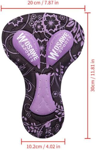 ركوب الدراجات الداخلية وسادة السيليكون دراجة سروال السجون مقعد مقعد المقعد التنفس الملموسة لركوب الدراجات الدراجة النارية دراجة الدراجة النارية 11.81x7.87inch- الأرجواني in Kuwait