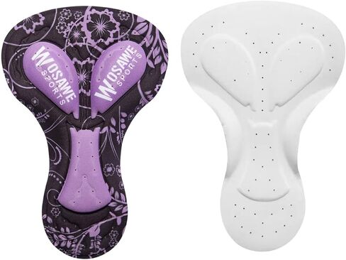 ركوب الدراجات الداخلية وسادة السيليكون دراجة سروال السجون مقعد مقعد المقعد التنفس الملموسة لركوب الدراجات الدراجة النارية دراجة الدراجة النارية 11.81x7.87inch- الأرجواني in Kuwait