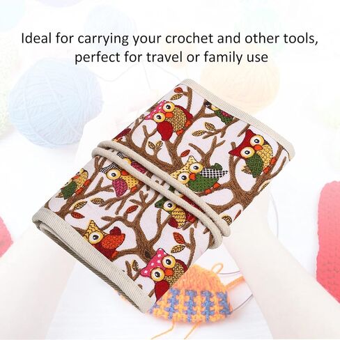 Knitting Bag, Knitting Needles Case Knitting Needles Crochet Hook Storage Bag Sewing Tool Accessories (Empty Bag - Elephant) in Saudi Arabia