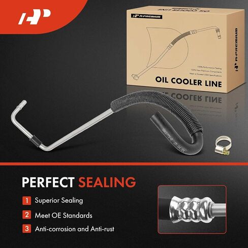 A-Premium Chaiatiator زيت مبرد مدخل (Lower) مجموعة خرطوم زيت النقل الأوتوماتيكي متوافق مع Ford F-150 F150 2011-2014 ، Expedition 2015-2017 & Lincoln Navigator 2015-2017 in Saudi Arabia