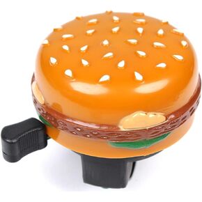 Cheeseburger Bicycle Fun Bell for MTB Road Cruiser Bikes Burger/Hamburger