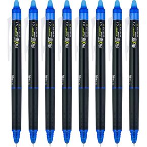 Pilot, FriXion Synergy Clicker Erasable, Refillable, Retractable Gel Ink Pens, Extra Fine Point 0.5 mm, Pack of 8, Black