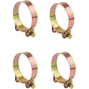 4Pack Stainless Steel T-Bolt Hose Clamps, Heavy Duty Ear Clamp Tube Clamp Adjustable Pipe Clamp Range Hose Air Ducting Clamp-29-31mm/1.14"-1.22"