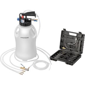 VIVOHOME Pneumatic Transmission Fluid Pump with 15PCS ATF Adapters, 10L Automatic Fluid Transfer Pump Kit, 2.6 Gallon Oil Transfer Pump for ATF Refills
