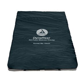 Dynarex 10433 DynaRest Gel Foam Mattress Overlay, 36" Width, 76" Length
