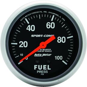 Auto Meter 3412 Sport-Comp Mechanical Fuel Pressure Gauge