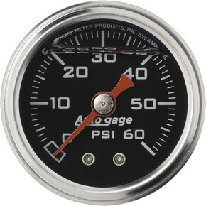 AUTO METER 2173 Autogage Fuel Pressure Gauge, Black face