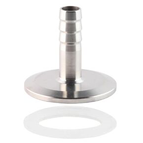 1.5" Tri Clamp to 1/2" Barb Fitting Stainless Sanitary Home Brew Adapter (Ferrule OD 50.5mm)