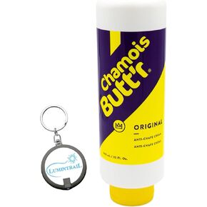 Chamois Butt'r Original Anti-Chafe Cream Skin Lubricant 32 Fl. Oz Bundle with a Lumintrail Keychain Light in Kuwait