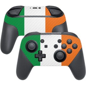 MightySkins Carbon Fiber Skin for Nintendo Switch Pro Controller - Colombian Flag | Protective, Durable Textured Carbon Fiber Finish | Easy to Apply, Remove, and Change Styles | Made in The USA