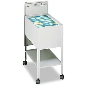 Safco Standard Mobile Tub File with Lock, Letter Size Gray