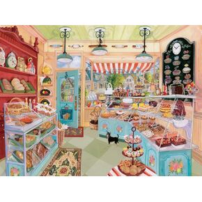 Ravensburger Corner Bakery 750 Piece Large Format Jigsaw Puzzle for Adults - 16803 - Every Piece is Unique, Softclick Technology Means Pieces Fit Together Perfectly