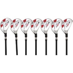 Majek Senior Men’s Golf All Hybrid Complete Full Set, which Includes: #5, 6, 7, 8, 9, PW +SW Senior Flex Right Handed New Utility “A" Flex Club