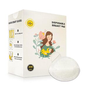 Disposable Nursing Pads, Super Absorbent and Breathable Breastfeeding Pads, Ultra-Thin Stay Dry Nursing Pads, Breastfeeding Essentials for Moms, Individually Pack Leakproof 200pcs