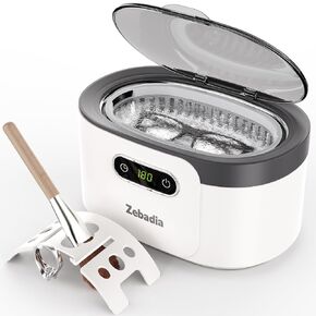 Ultrasonic Cleaner Jewelry Cleaner: 600ml Silver Jewelry Cleaner Ultrasonic Machine, Sonic Cleaner Ultrasonic Retainer Cleaner for Eye Glasses, Rings, Denture, Mouth Guard, Makeup Brush, Parts