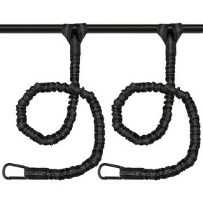 Apeso 2 Pack Kayak Paddle Leash, Paddle Board Leash Fishing Lanyard Tool Tether with Carabiner Kayaking Accessories