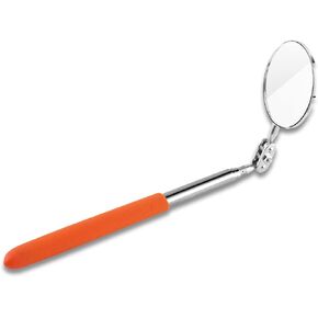 Mirror Telescoping Tool, Retractable Round Inspection Mirror Tool Telescoping Mirror Hand Tool with Handle for Mechanics Cars(50600mm Grip Cover)