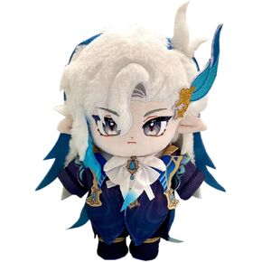 CALEMBOU Anime Plush Doll, 8 Inch Soft Stuffed Dress Up Doll with Clothes, Neuvillette Plush Collectible Cotton Doll, for Genshin Fans (Neuvillette)
