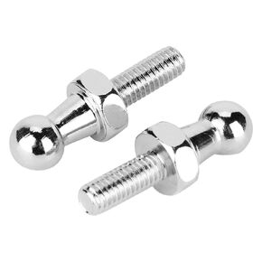Ball Stud Bolt 8mm, 2Pcs CNC Aluminium Alloy Ball Stud Bolt for Gas Struts Ball Ended Bonnet (M6)