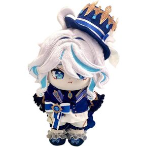 CALEMBOU Anime Plush Doll, 8 Inch Soft Stuffed Dress Up Doll with Clothes, Neuvillette Plush Collectible Cotton Doll, for Genshin Fans (Neuvillette)