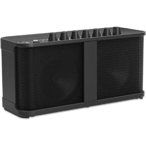 Mini Guitar Combo Amplifier, 5W Portable Electric Guitar Amp Rechargeable, Wireless Guitar Practice Amp with 7 Types Effects, Supports Headphone, AUX, REC and Gain Tone Volume Control