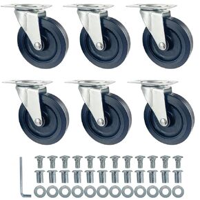 Caster Wheels for Mechanic Creepers Wheels Replacements, Quality Replacement Parts Fit for 36'' - 40'' Plastic Creeper, 3'' in Diam., Pack of 6