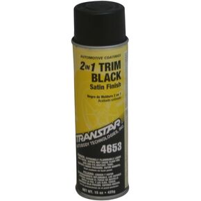 Transtar 4653 Satin Black 2-in-1 Trim Coating - 20 oz.
