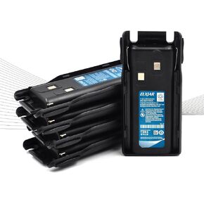elxjar (5-Pack) [2024 Upgraded] 7.4V 1800mAh BL-8 Li-ion Replacement Battery Pack for BaoFeng and BTECH UV-82 Series Radios Compatible with GMRS-V1 MURS-V1 UV-82C UV-82L UV-8D UV-89 UV-82HP UV-82HX