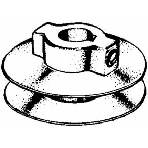3" A-Groove Pulley 3/4" Shaft with Keyway, Chicago Die Cast Pulley, 100% Made in The USA.