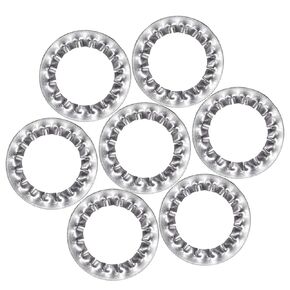 M8 304 Stainless Steel Internal Tooth Star Lock Washers （100Pcs M8 Internal Tooth Star Lock Washers）