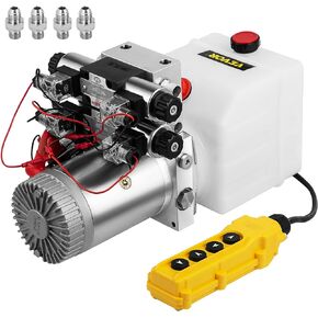 Vevor Double Acting Unit Solenoid Hydraulic Power Pack 12V DC Hydraulic Power Pump with 4.5Liter Reservoir for Dump Trailer Car Lifting : Industrial & Scientific