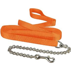 Hamilton 1 Single Thick Nylon Horse Longe Line with Snap 26 Feet with 24" Chain, Wine