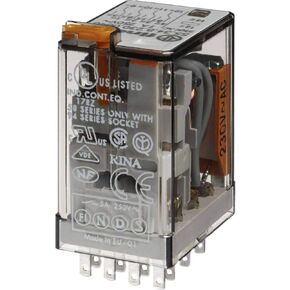 55.34.8.024.0050 4PDT 7A, 24V AC Coil, AgNi Contact, General Purpose Relay
