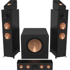 Klipsch 5.1 Ebony System - Model RP-8000F II, RP-404C II, RP-500SA II, RP-1600SW