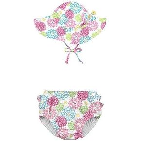 i play. by green sprouts Snap Reusable Swimsuit Diaper and Brim Sun Protection Hat