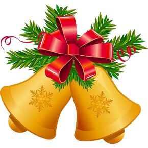 || Christmas Theme Jingle Bell Stylish Wooden Fridge Magnet | Gift for Christmas Day | Gift and Decoration Attractive Magnet | Indoor Decoration Magnet | Pack of 2 | Jingle Bell