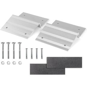 MaxxHaul 50946 Aluminum Ramp Top Kit - Designed for 2"x8" Boards for Car, Trucks, Trailer, Driveway, Shed, Lawn Mower