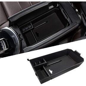 TTCR-II Compatible With Mercedes Benz C Class W205 Center Console Organizer 2015-2021, For GLC W253 Console Organizer Tray 2016-2022, For GLC Class Coupe Center Armrest Storage Box 2016-2023