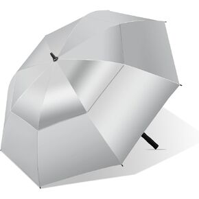 62/68 Inch Golf Umbrella UPF 50+ UV Umbrella Protection Extra Large Umbrella For Rain Sun Umbrellas Windproof Waterproof Vented Umbrella Auto Open