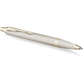 Parker IM Monochrome Ballpoint Pen, Sleek Burgundy Finish and Trims, Blue Ink, Medium Point, Attractive Gift Box