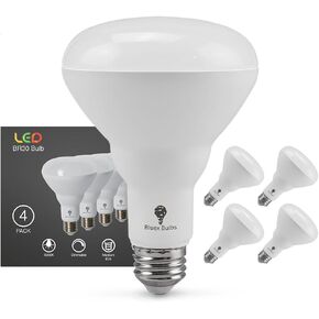 Bluex Bulbs 4 Pack 16W BR30 HO High Power LED Indoor Flood Light Bulbs - 3000K Warm White Dimmable 1600 Lumens E26 120W Equivalent Base Recessed Can Lights - R30 Home Kitchen Spot Ceiling Lights