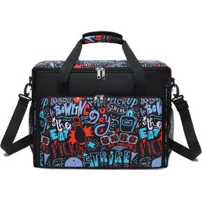 2 حقيبة بولينج للكرة قابلة للتحويل، أكياس كرات بولينج مزدوجة لمستلزمات البولينج، حقيبة إكسسوارات البولينج مع حقيبة أحذية، حامل الكرة، حقيبة حمل لمعدات البولينج، هدايا البولينج للنساء in Kuwait