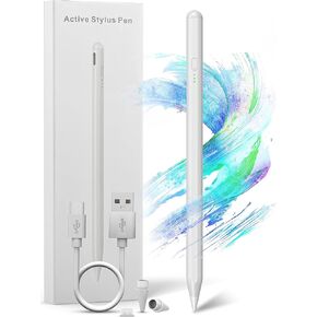 Stylus Pen for iPad, Fast Charge Apple iPad 10th Generation Pencil with Palm Rejection, Tilt Sensitive, for iPad Pro 12.9"/11", iPad 6-10, iPad Air 3-5, iPad Mini 5/6