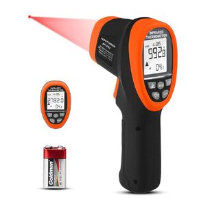 AP-2732 Pyrometer High Temp Thermometer Gun, Laser Thermometer Gun -58℉~2732℉(-50℃ ~ 1500℃), 30:1 IR Thermometer Gun, Non-Contact Thermometer for Pizza ovens, Kiln, Forge