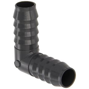 Spears 1406 Series PVC Tube Fitting, 90 Degree Elbow, Schedule 40, Gray, 1" Barbed